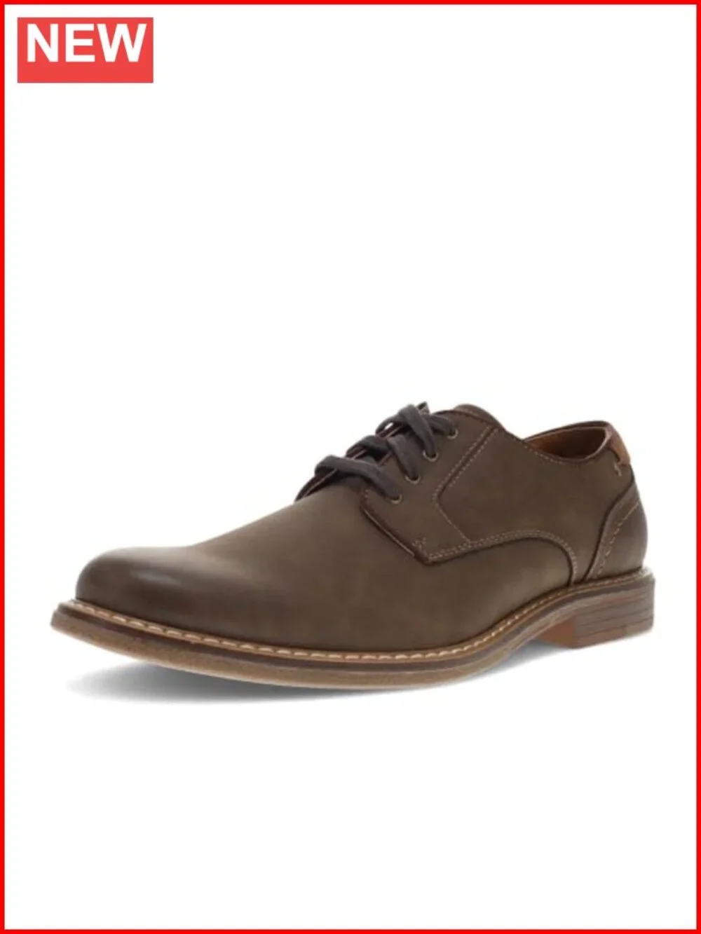 Synthetic Leather Oxford Dress Shoes with Cushioned EVA Footbed